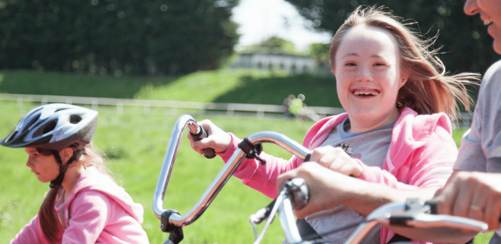 Young girl riding a bike at Bristol Family Cycling Centre