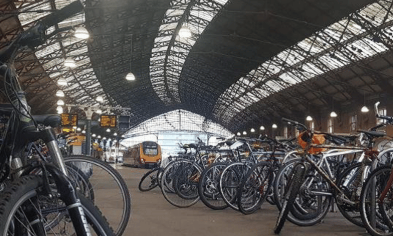 Temple Meads Train Station cycle storage