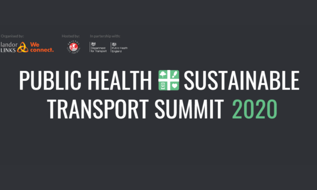 Public health sustainable transport summit 2020 banner