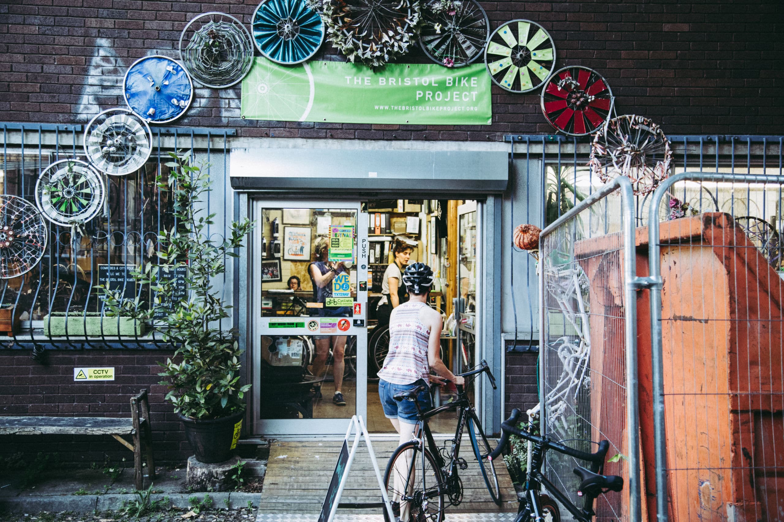 Photo of the entrance to Bristol Bike Project